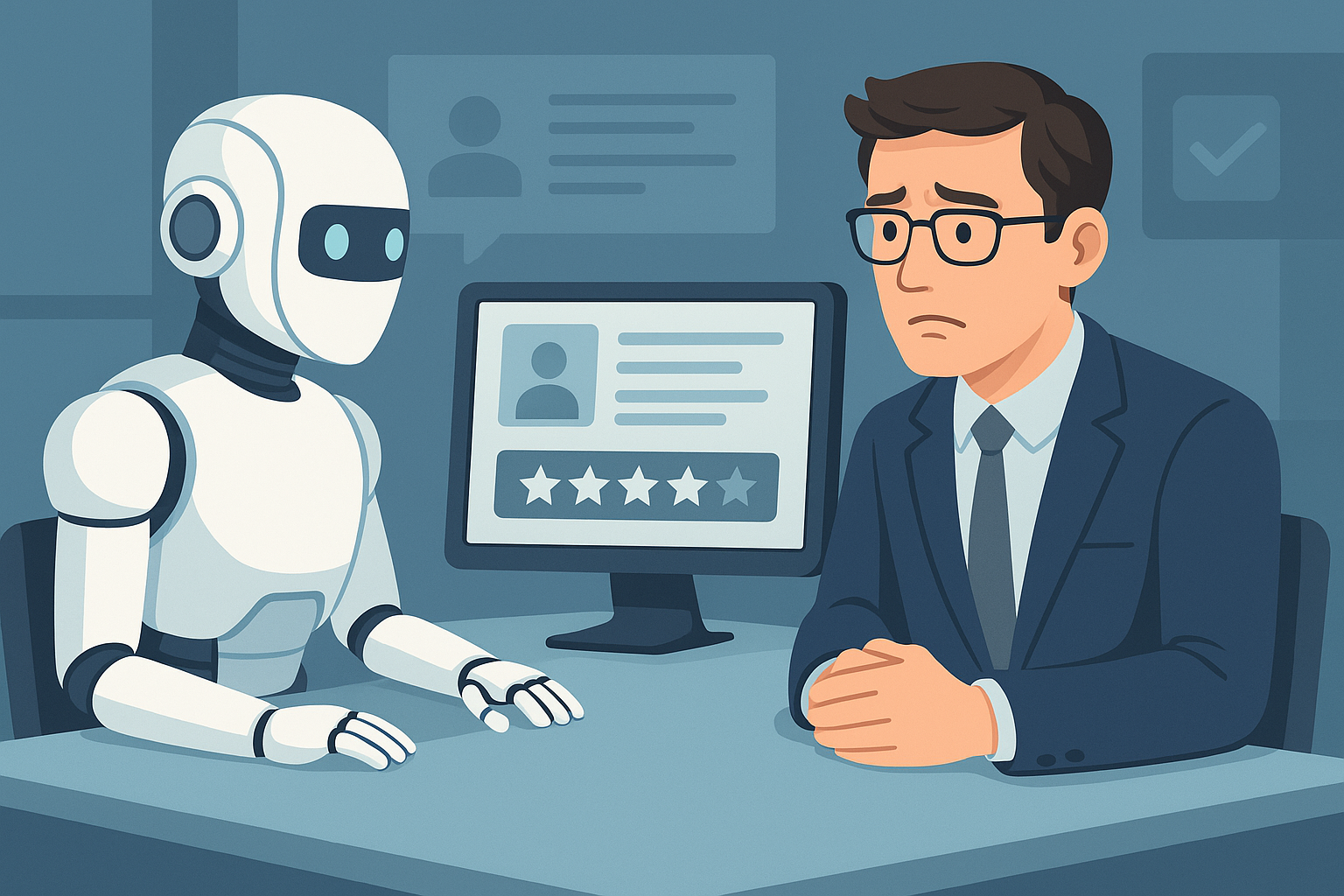 AIが採用活動を支援し、面接官の質を評価している